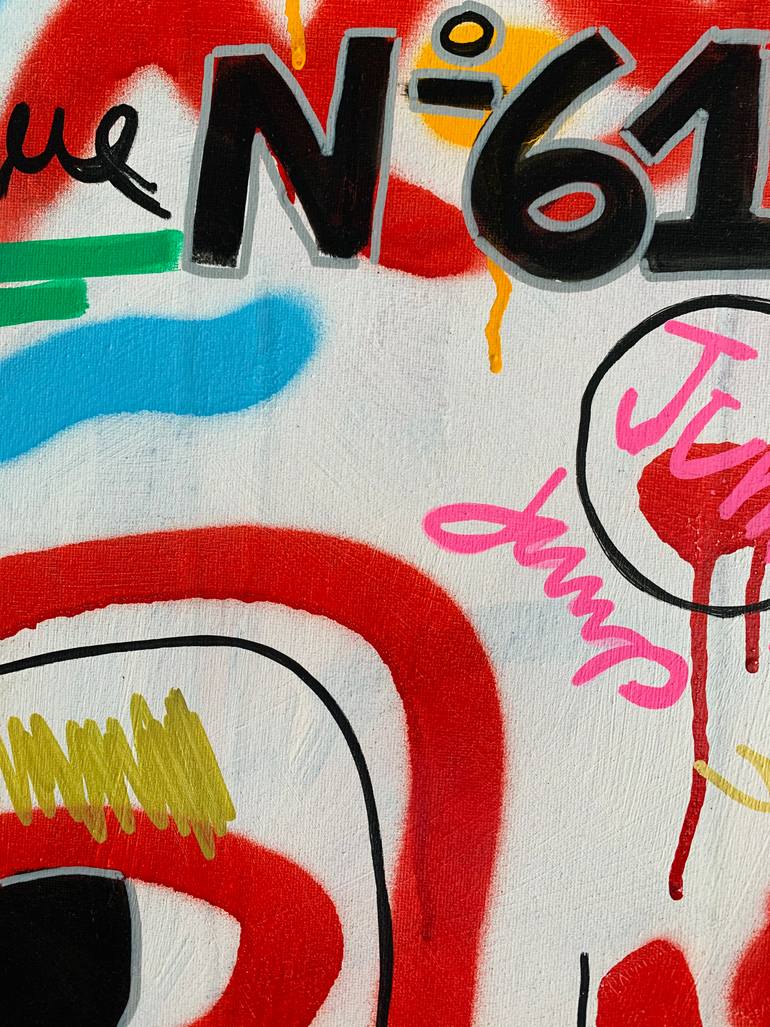 Original Abstract Expressionism Abstract Painting by Le Le Carrington