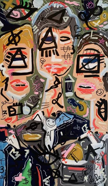 Saatchi Art Artist Le Le Carrington; Painting, ““Three men”” #art