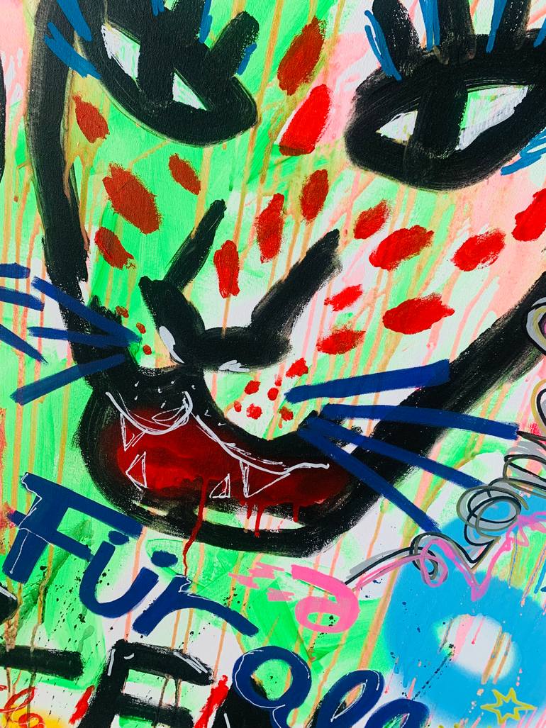 Original Modernism Abstract Painting by Le Le Carrington