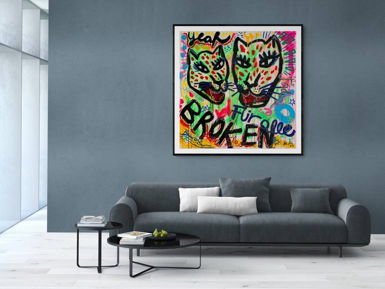 Original Modernism Abstract Painting by Le Le Carrington