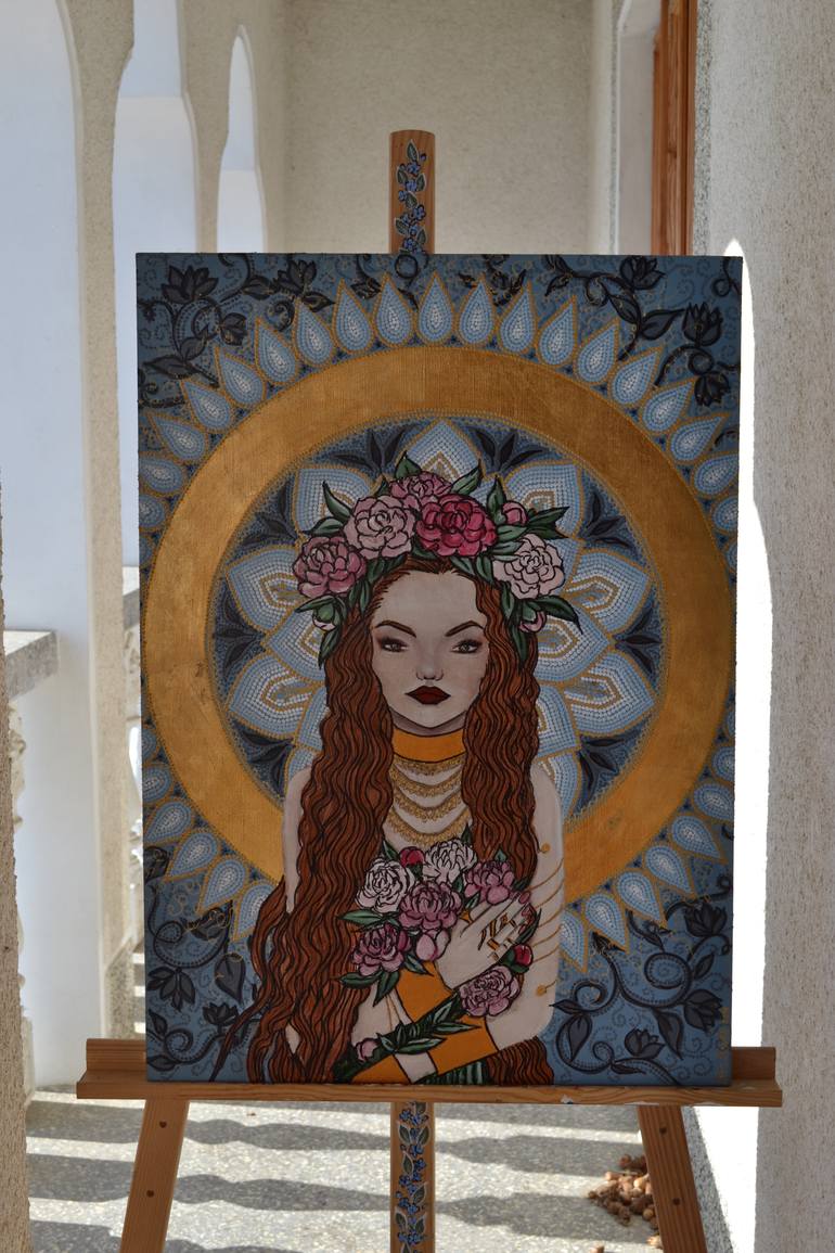 Original Abstract Fantasy Painting by Kris Krissty