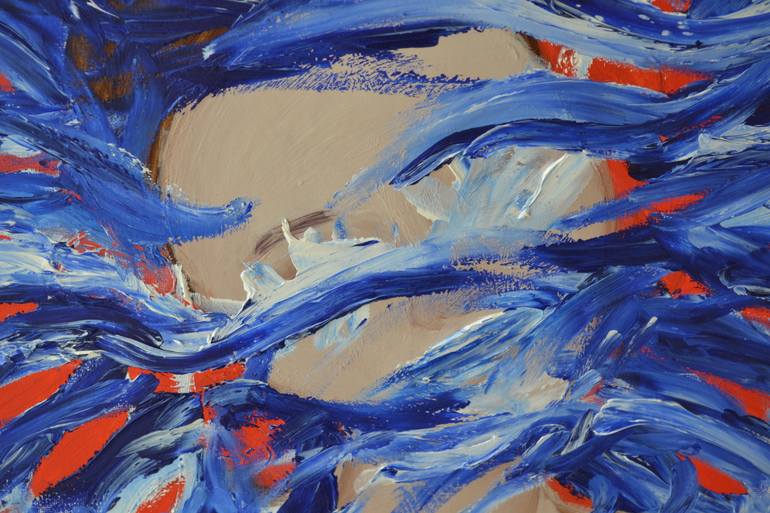 Original Abstract Expressionism Abstract Painting by Kris Krissty