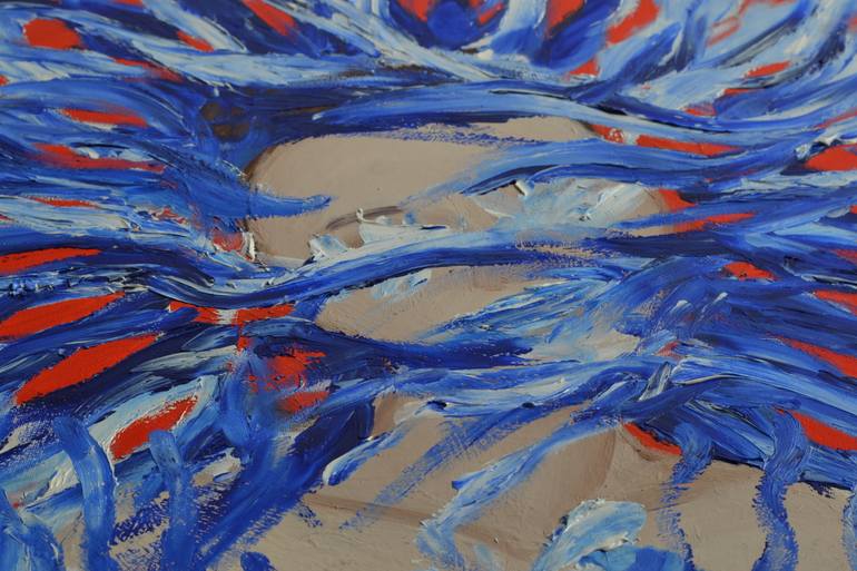 Original Abstract Expressionism Abstract Painting by Kris Krissty