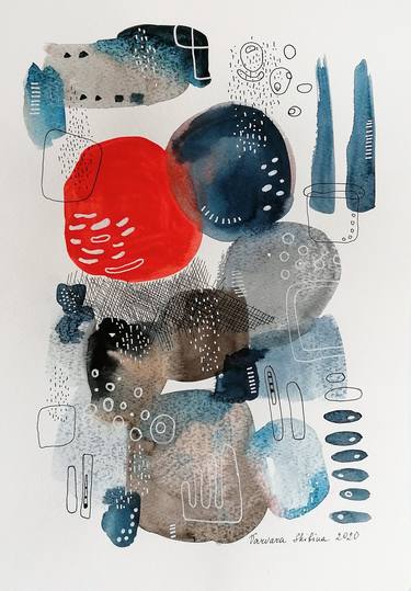 Print of Abstract Expressionism Abstract Paintings by Varvara Skibina