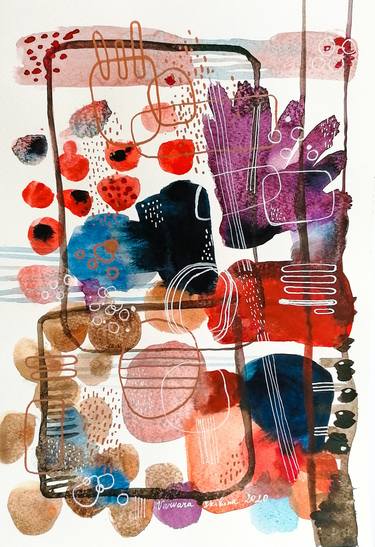Print of Abstract Expressionism Abstract Paintings by Varvara Skibina