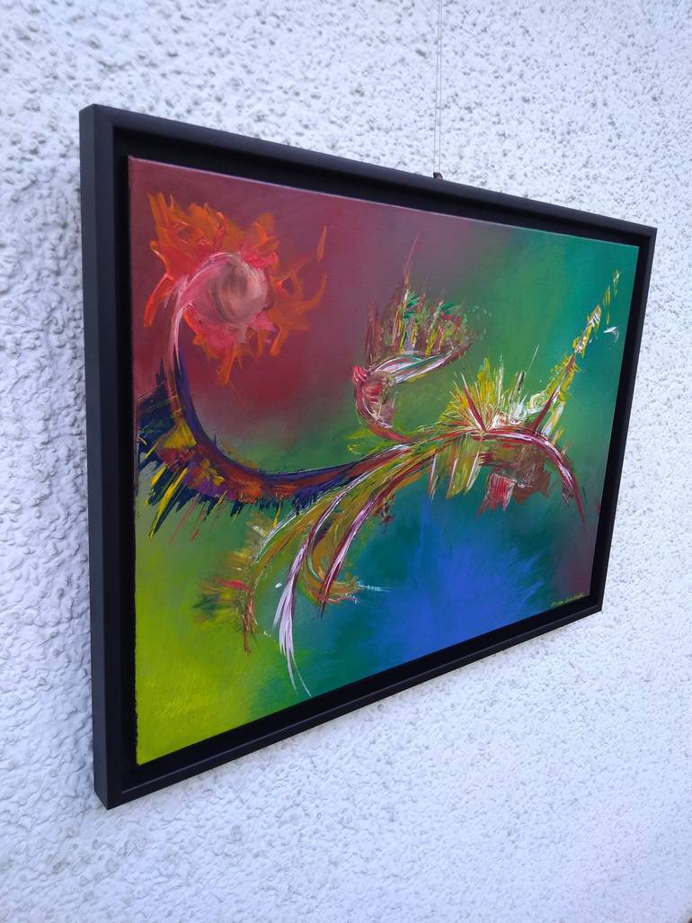 Original Abstract Painting by Giuseppe Angelo Salmoiraghi