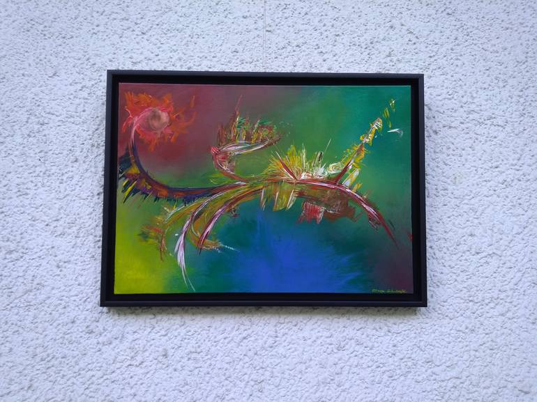 Original Abstract Painting by Giuseppe Angelo Salmoiraghi