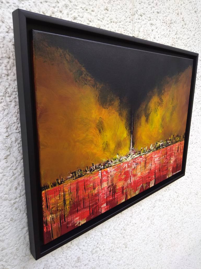 Original Abstract Painting by Giuseppe Angelo Salmoiraghi