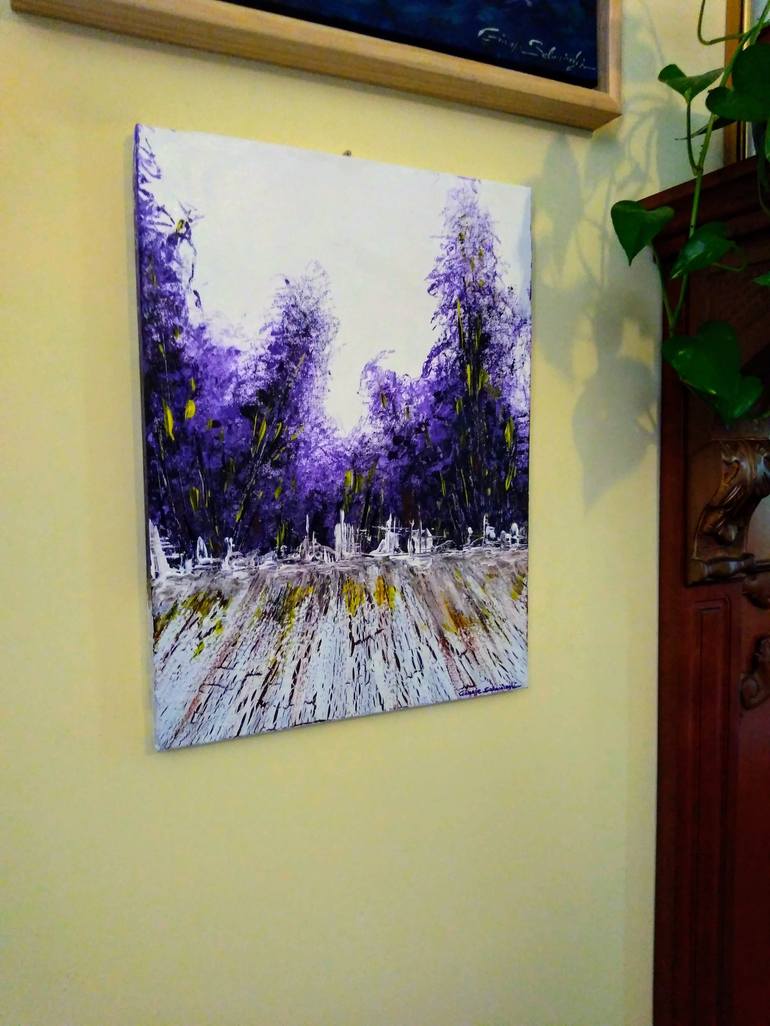 Original Abstract Painting by Giuseppe Angelo Salmoiraghi