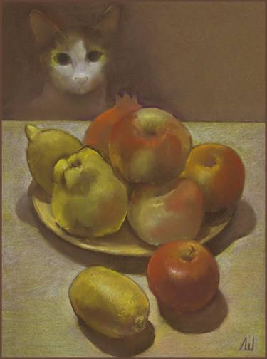 Original Cats Paintings by Ludmila Sheremetieva