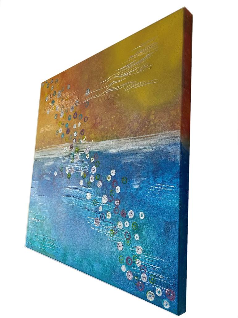 Original Abstract Landscape Painting by Valerijana Krasniqi
