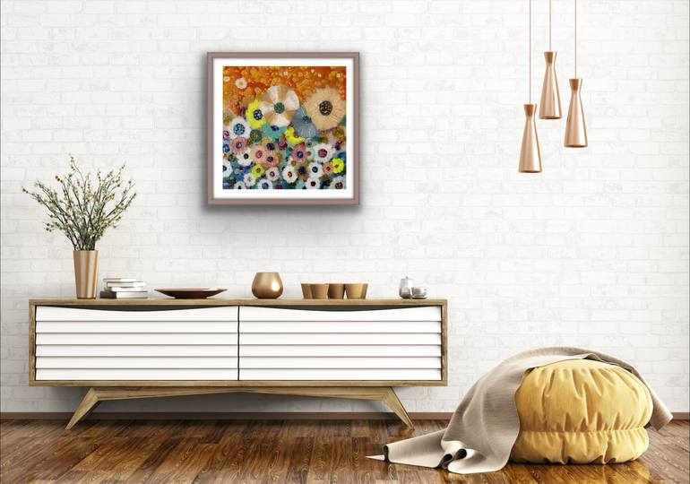 Original Abstract Expressionism Abstract Painting by Valerijana Krasniqi