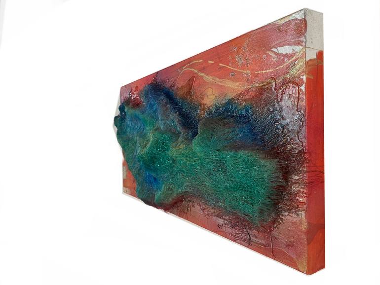 Original Abstract Outer Space Painting by Valerijana Krasniqi