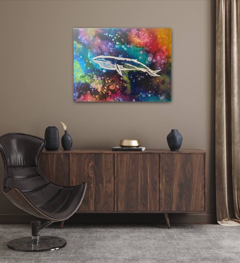 Original Abstract Animal Painting by Valerijana Krasniqi