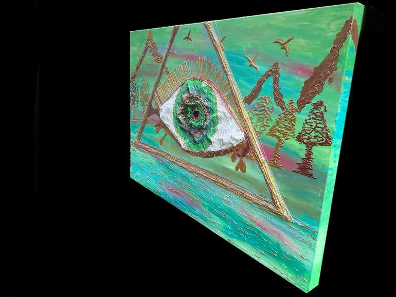 Original Art Deco Abstract Painting by Valerijana Krasniqi