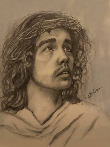 Young man as Jesus Christ thumb