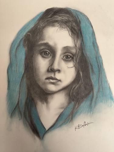 Print of Fine Art Portrait Drawings by Kalliope Varlamiti