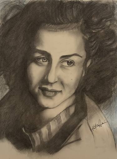 Print of Fine Art Portrait Drawings by Kalliope Varlamiti