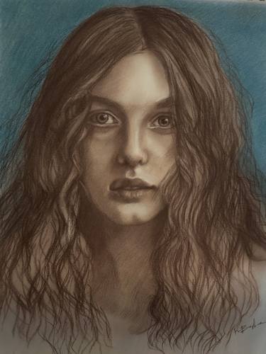 Print of Figurative Women Drawings by Kalliope Varlamiti