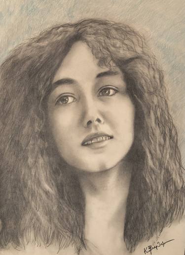 Print of Portrait Drawings by Kalliope Varlamiti