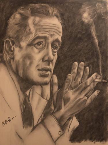 Humphrey Bogart smoking cigarette thumb