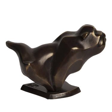 Bulldog Bronze Sculpture thumb