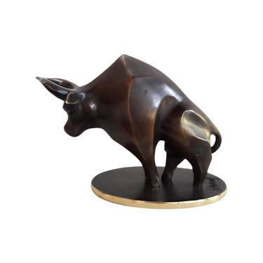 Bull Contemporary Bronze Sculpture thumb