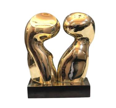 The Kiss Contemporary Bronze Sculpture thumb
