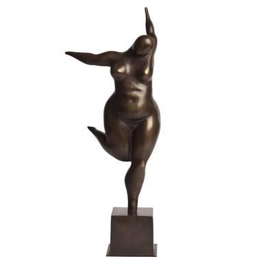 Fall Bronze Woman Sculpture thumb