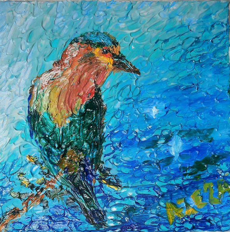 Original Impressionism Nature Painting by Azeza A