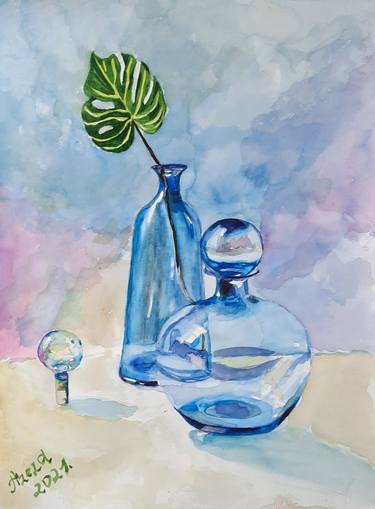 Print of Water Paintings by Azeza A