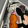 Handpainted Micky on poster collage