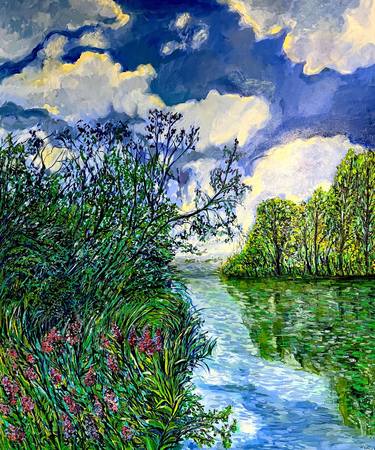 Original Impressionism Landscape Paintings by Claudia Kusznirczuk