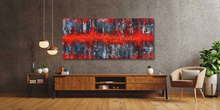 Original Abstract Expressionism Abstract Painting by Bernd Luz