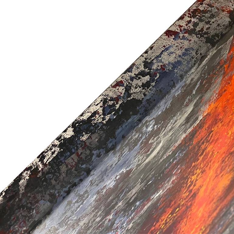 Original Abstract Expressionism Abstract Painting by Bernd Luz