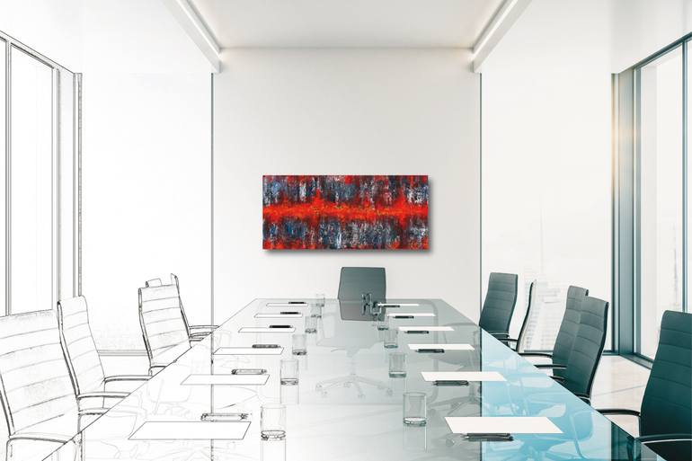 Original Abstract Expressionism Abstract Painting by Bernd Luz