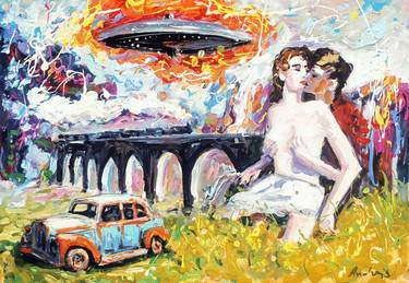 Original Fine Art Automobile Paintings by Andrejs Bovtovičs