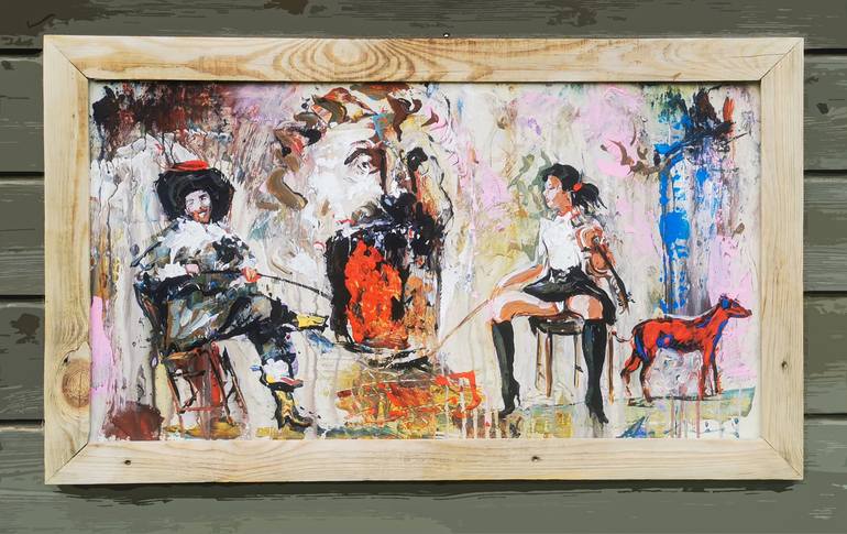 Original Contemporary Music Painting by Andrejs Bovtovičs