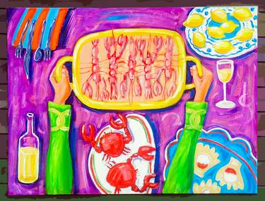 Print of Food & Drink Paintings by Andrejs Bovtovičs