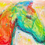 Rainbow horse by Andrejs Bovtovičs