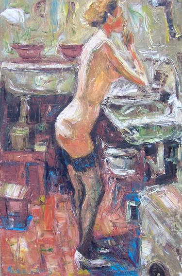 Original Realism Nude Paintings by Andrejs Bovtovičs