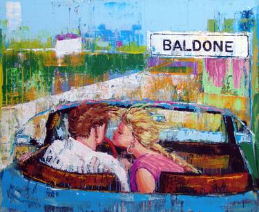 Print of Modern Love Paintings by Andrejs Bovtovičs