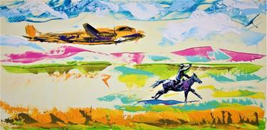 Print of Aeroplane Paintings by Andrejs Bovtovičs