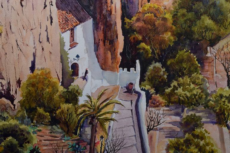 Original Figurative Landscape Painting by Francisco Molina BALDERAS