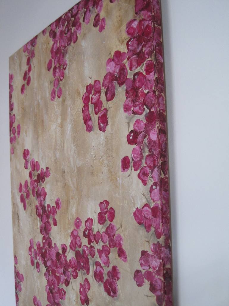 Original Abstract Floral Painting by Cornelia Fehrenbach