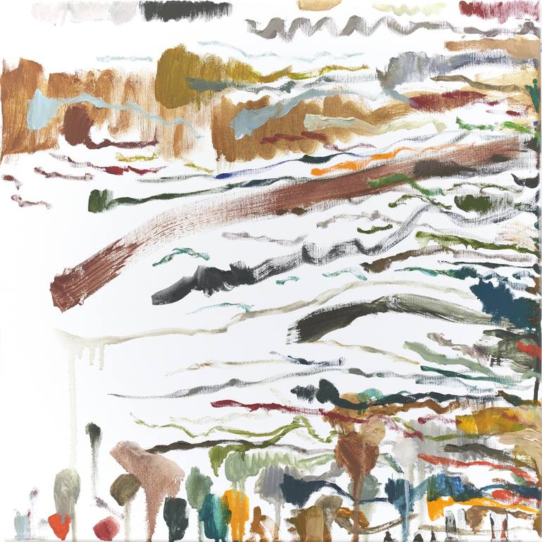 THE TENSION BETWEEN BRUSH MARKS Painting by Andrei Parausanu Saatchi Art