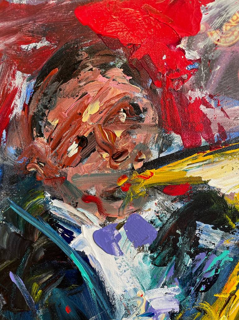 Original Expressionism Music Painting by Michel Calvet