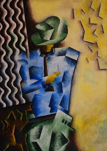 Print of Cubism Portrait Paintings by Pedro Noir