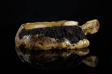 BLACK LOCUST WOOD BOWL with Handle thumb