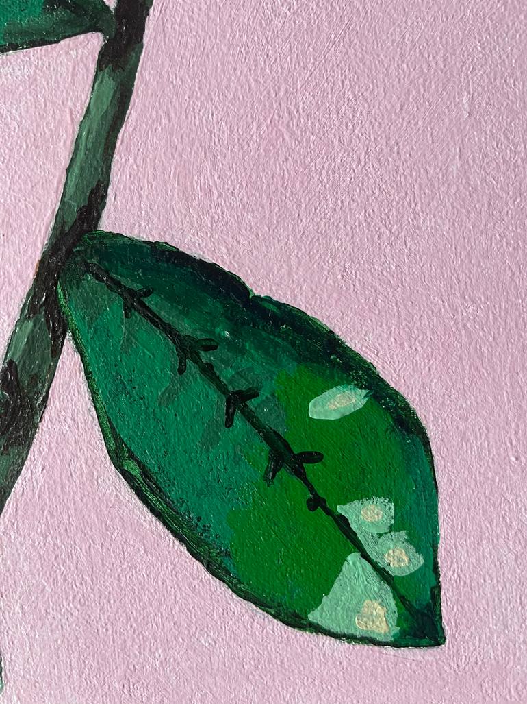 Original Abstract Botanic Painting by Olena Timanovska